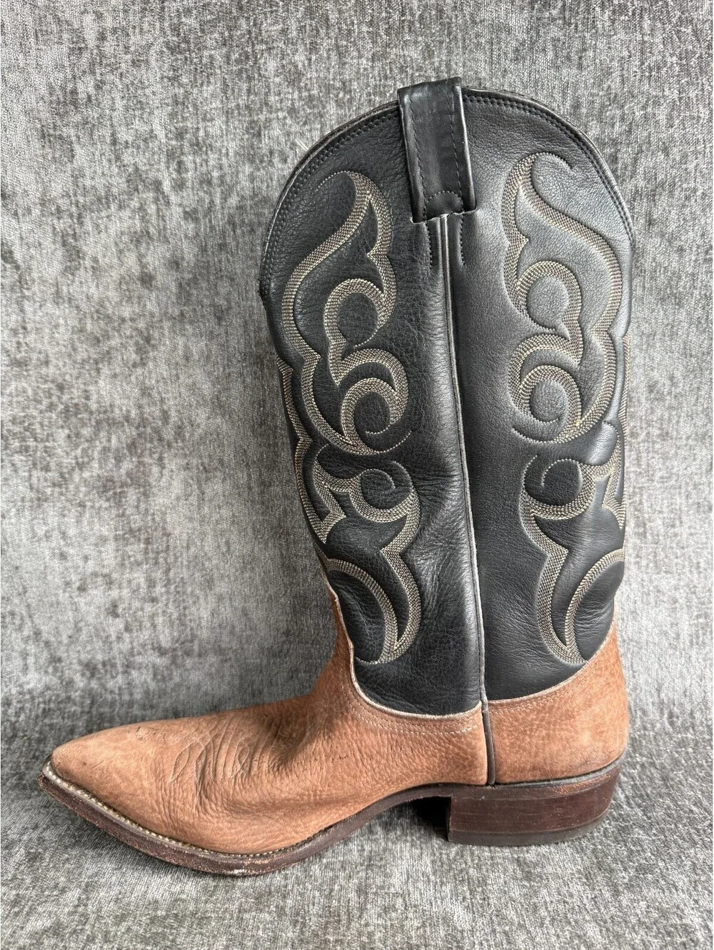 Nocona Mens Vintage Western Cowboy Boots Size 10 D Brown Leather USA 4057